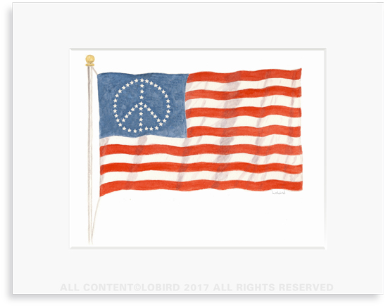 American Flag Print